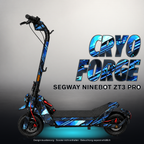 SEGWAY NINEBOT ZT3 PRO / ZT3 PRO D SKIN | CRYO FORGE – Designvisualisierung mit Licht in der Skinfarbe; Scooter nicht enthalten, Beleuchtung separat erhältlich