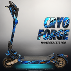 NAVEE ST3 / ST3 PRO SKIN | CRYO FORGE – Designvisualisierung mit Licht in der Skinfarbe; Scooter nicht enthalten, Beleuchtung separat erhältlich