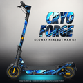 SEGWAY NINEBOT G2 MAX SKIN | CRYO FORGE – Designvisualisierung mit Licht in der Skinfarbe; Scooter nicht enthalten, Beleuchtung separat erhältlich