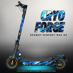 SEGWAY NINEBOT G2 MAX SKIN | CRYO FORGE – Designvisualisierung mit Licht in der Skinfarbe; Scooter nicht enthalten, Beleuchtung separat erhältlich
