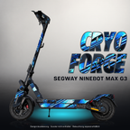 SEGWAY NINEBOT G3 / G3 D / G3 E SKIN | CRYO FORGE – Designvisualisierung mit Licht in der Skinfarbe; Scooter nicht enthalten, Beleuchtung separat erhältlich