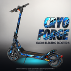 XIAOMI ELECTRIC SCOOTER 6 SKIN | CRYO FORGE – Designvisualisierung mit Licht in der Skinfarbe; Scooter nicht enthalten, Beleuchtung separat erhältlich
