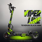 TEVERUN BLADE MINI / PRO / ULTRA SKIN | VIPER LINE – Designvisualisierung mit Licht in der Skinfarbe; Scooter nicht enthalten, Beleuchtung separat erhältlich