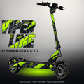 IO HAWK ELITE X 1.0 / 2.0 SKIN | VIPER LINE – Designvisualisierung mit Licht in der Skinfarbe; Scooter nicht enthalten, Beleuchtung separat erhältlich