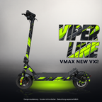 VMAX NEW VX2 SKIN | VIPER LINE – Designvisualisierung mit Licht in der Skinfarbe; Scooter nicht enthalten, Beleuchtung separat erhältlich