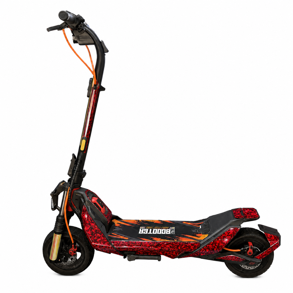 SEGWAY NINEBOT ZT3 SKIN | RED FORGED CARBON