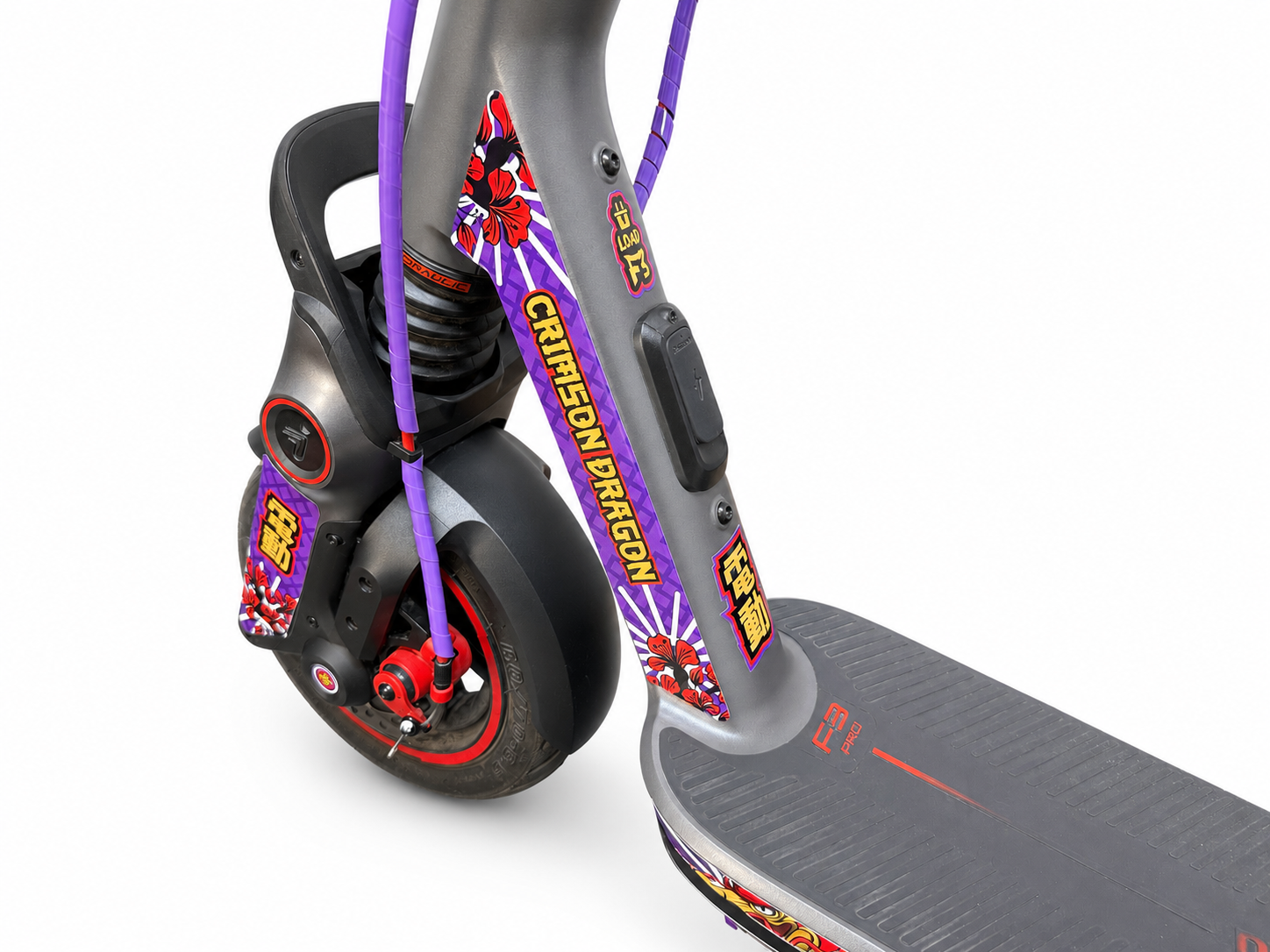 SEGWAY NINEBOT F3 SKIN | CRIMSON DRAGON PURPLE