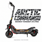 SEGWAY NINEBOT ZT3 SKIN | ARCTIC COMMANDO – Designvisualisierung am passenden Scooter. Scooter nicht enthalten.