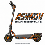 SEGWAY NINEBOT G2 MAX SKIN | ASIMOV – Designvisualisierung am passenden Scooter. Scooter nicht enthalten.