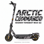 SEGWAY NINEBOT G2 MAX SKIN | ARCTIC COMMANDO – Designvisualisierung am passenden Scooter. Scooter nicht enthalten.