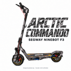 SEGWAY NINEBOT F3 SKIN | ARCTIC COMMANDO – Designvisualisierung am passenden Scooter. Scooter nicht enthalten.