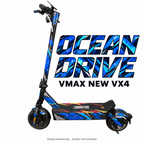 VMAX NEW VX4 SKIN | OCEAN DRIVE – Designvisualisierung am passenden Scooter. Scooter nicht enthalten.