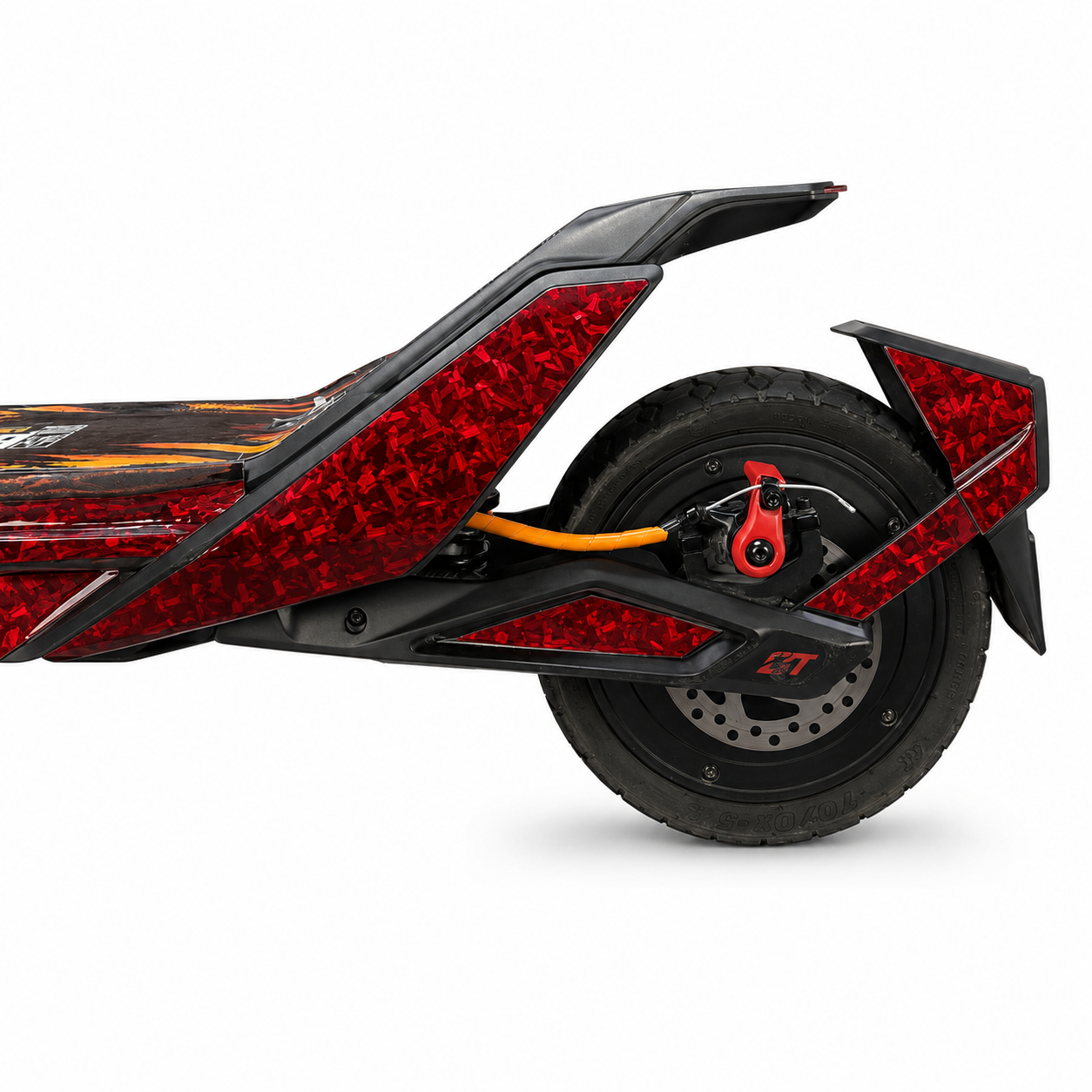 SEGWAY NINEBOT ZT3 SKIN | RED FORGED CARBON