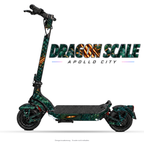 DRAGON SCALE – Designvisualisierung am Apollo City. Scooter nicht enthalten.