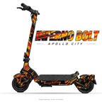 INFERNO BOLT – Designvisualisierung am Apollo City. Scooter nicht enthalten.