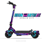 NEON HEARTBEAT – Designvisualisierung am Apollo City. Scooter nicht enthalten.