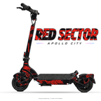 RED SECTOR – Designvisualisierung am Apollo City. Scooter nicht enthalten.