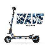 WAVE – Designvisualisierung am Ausom L1. Scooter nicht enthalten.