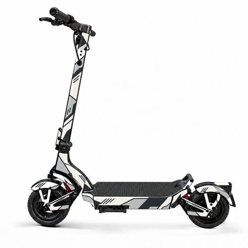 Apollo City 2D INK – ganze Scooter-Ansicht, digitale Designvisualisierung