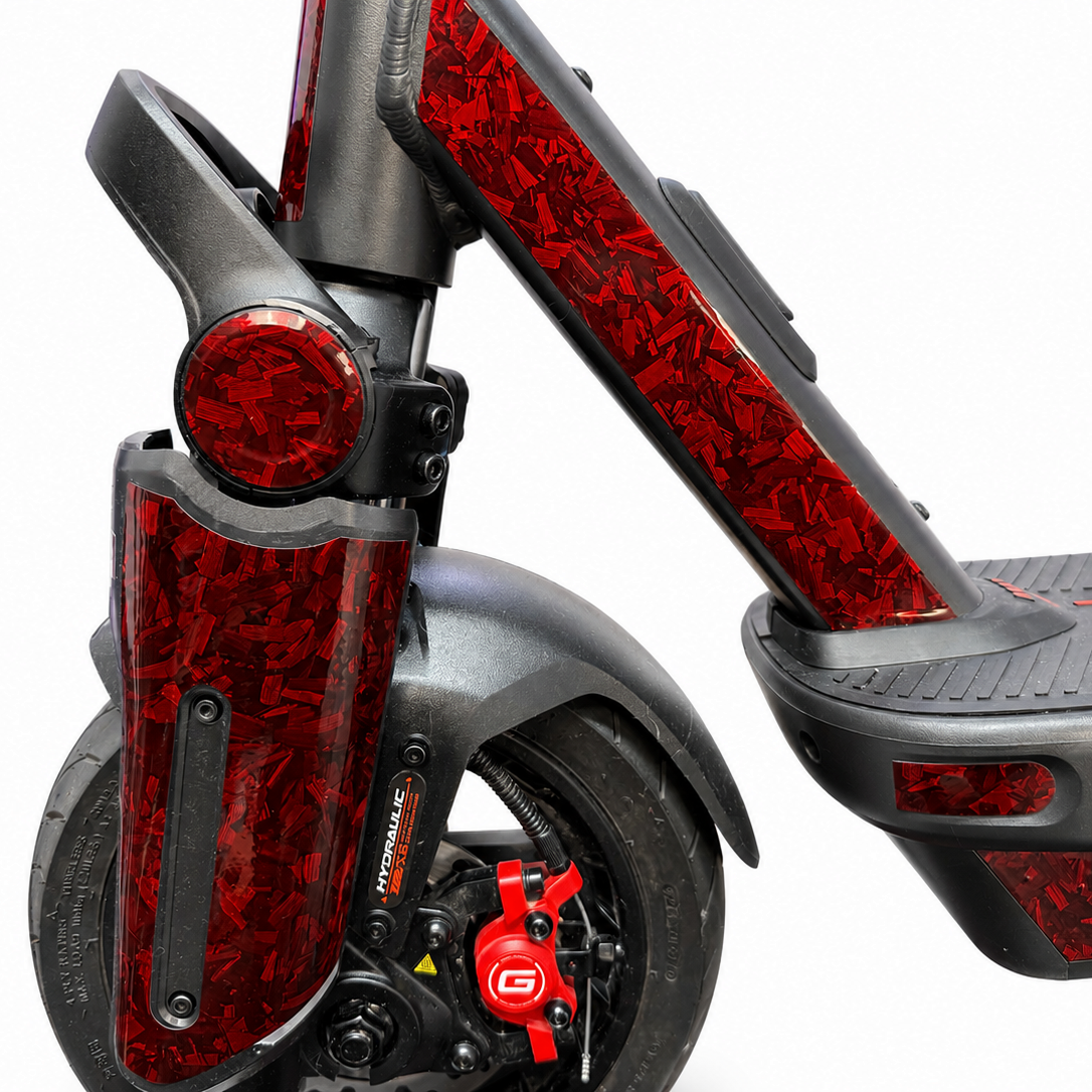SEGWAY NINEBOT G3 SKIN | RED FORGED CARBON