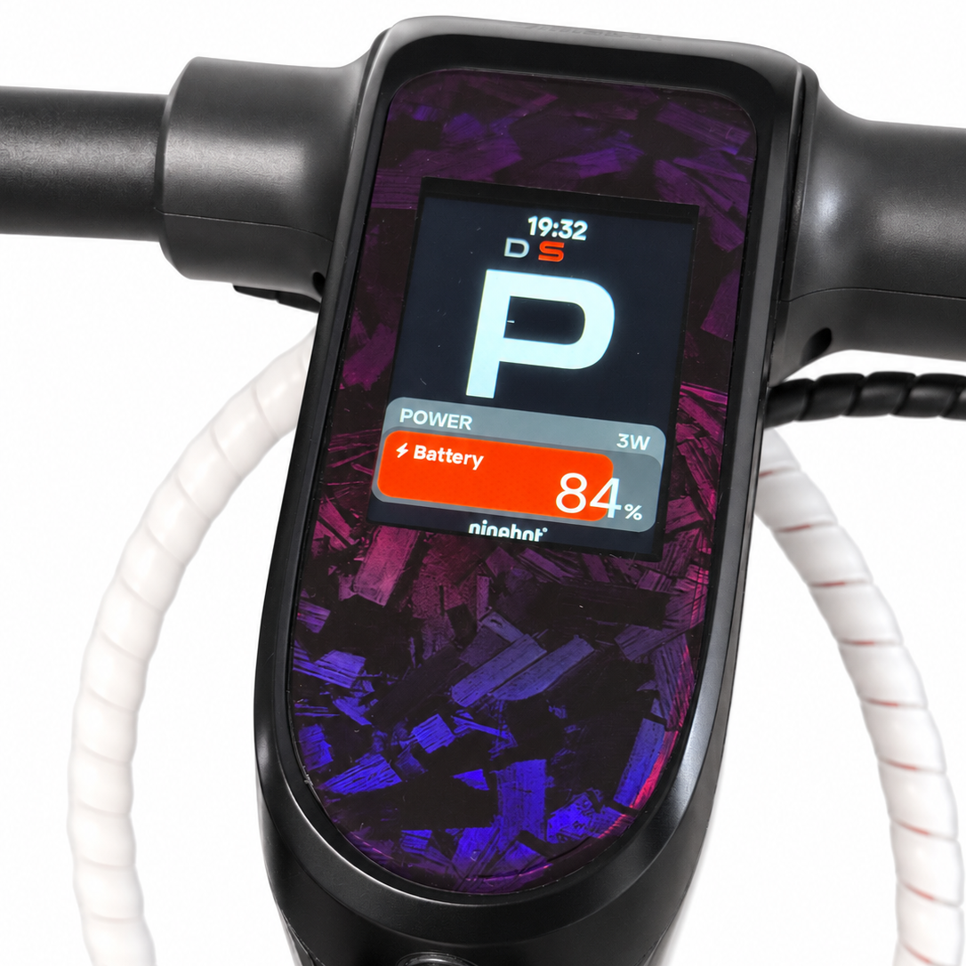 SEGWAY NINEBOT F3/G3 DISPLAYFOLIE | PURPLE FORGED CARBON