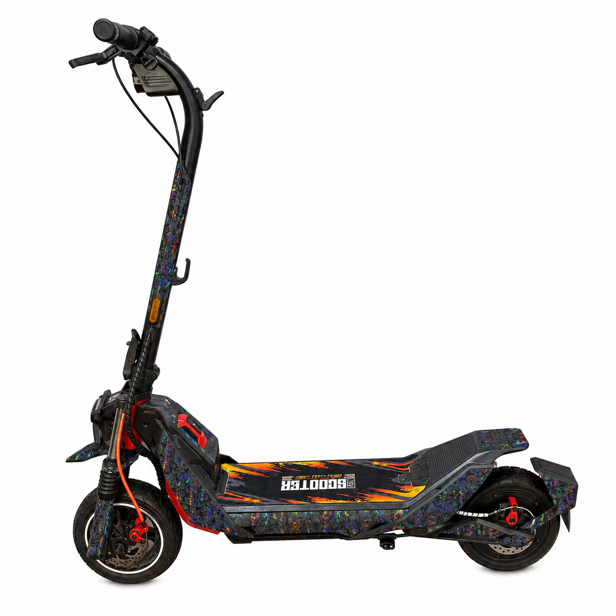 SEGWAY NINEBOT ZT3 SKIN | BLACK RAINBOW FORGED CARBON