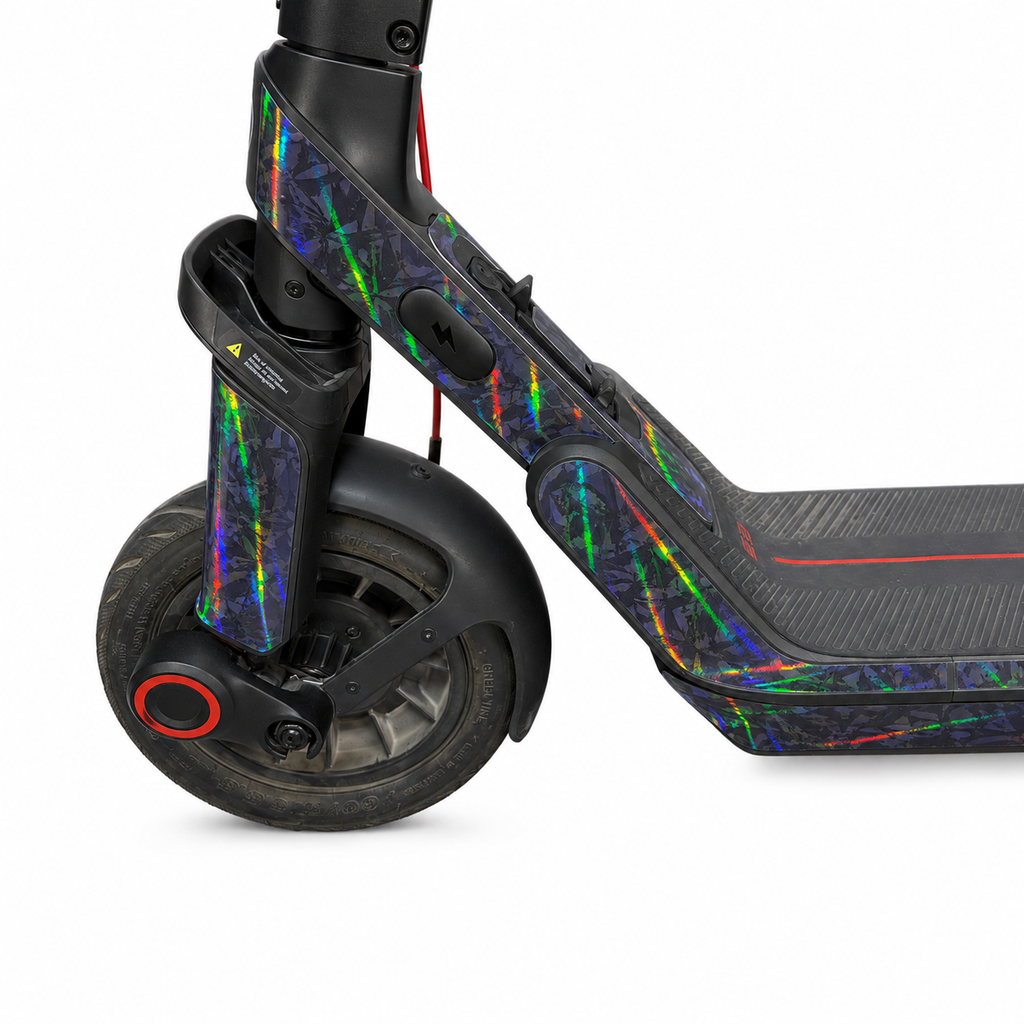 SEGWAY NINEBOT E3 SKIN | BLACK RAINBOW FORGED CARBON