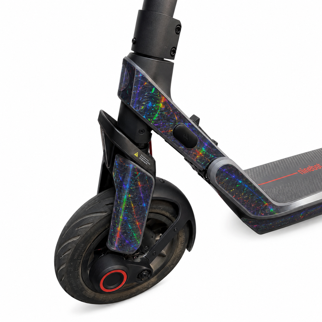 SEGWAY NINEBOT E3 SKIN | BLACK RAINBOW FORGED CARBON