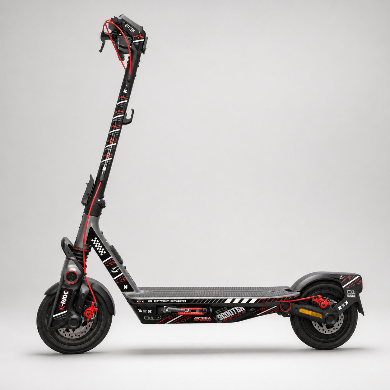 SEGWAY NINEBOT F3 SKIN | ELECTRIC POWER RED
