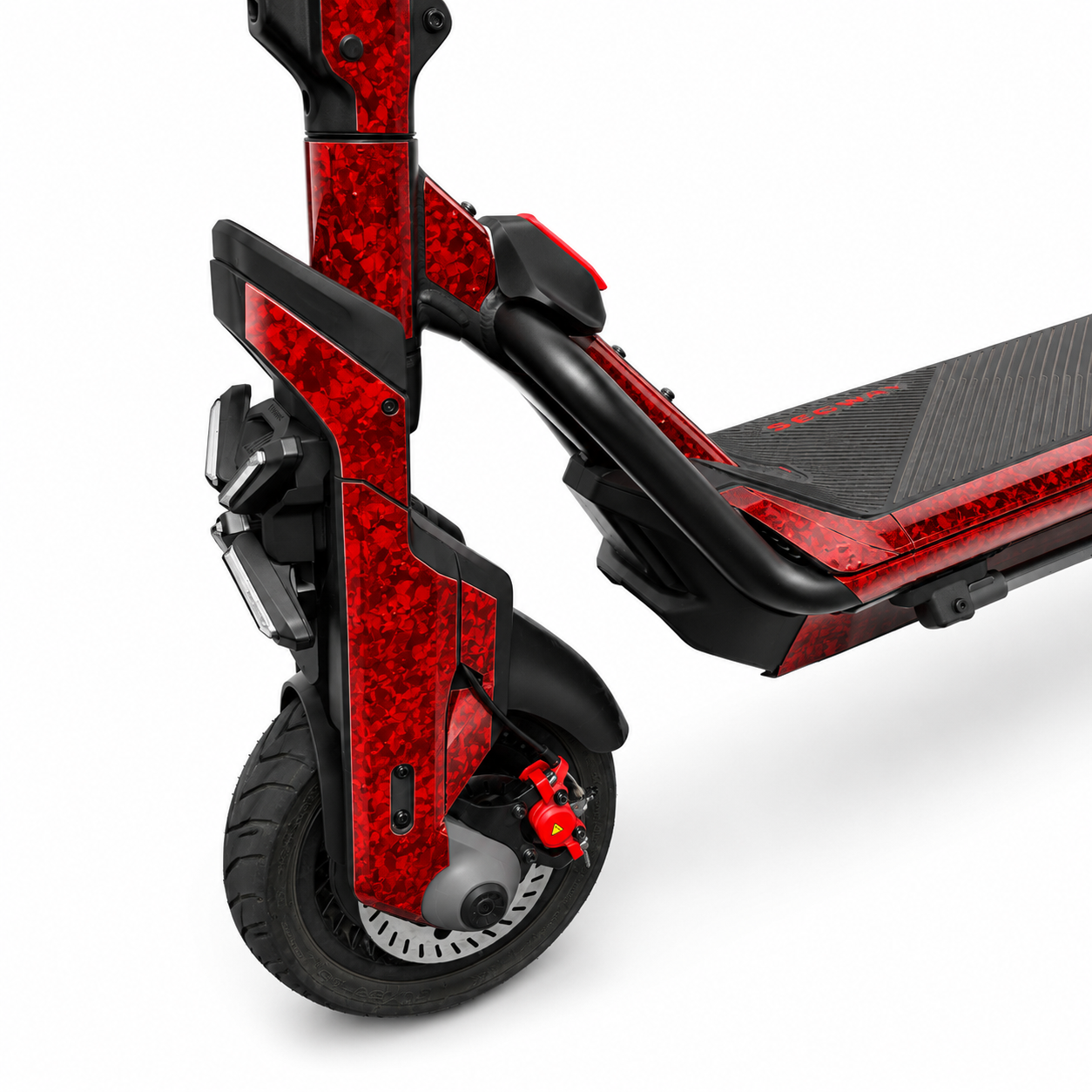 SEGWAY NINEBOT GT3 SKIN | RED FORGED CARBON