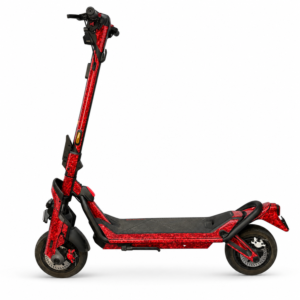 SEGWAY NINEBOT GT3 SKIN | RED FORGED CARBON