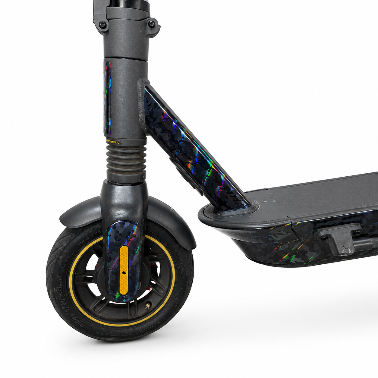 SEGWAY NINEBOT G2 MAX SKIN | BLACK RAINBOW FORGED CARBON