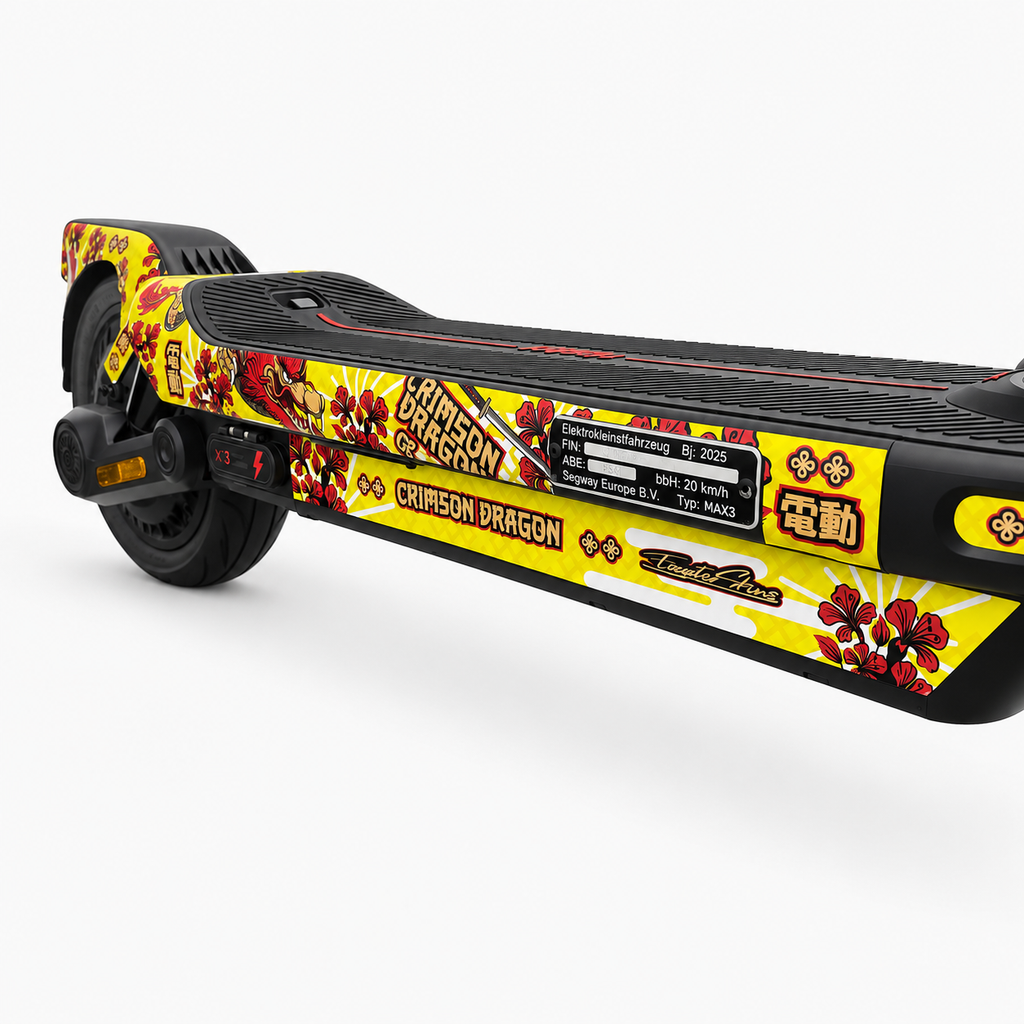 SEGWAY NINEBOT G3 SKIN | CRIMSON DRAGON YELLOW