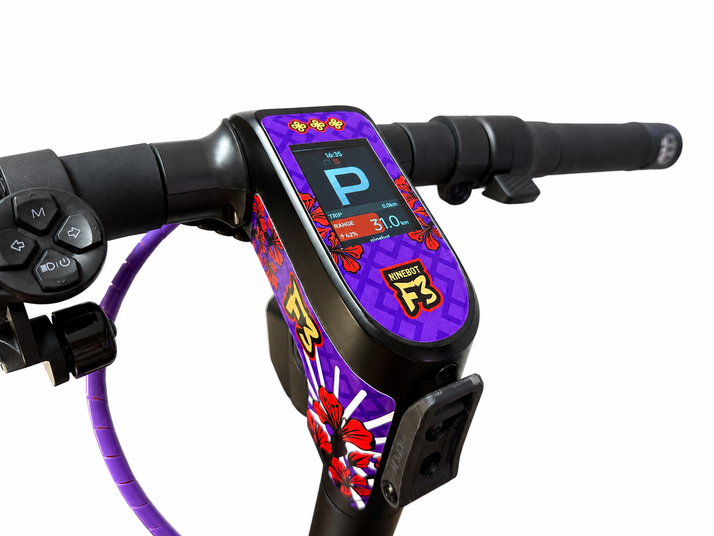 SEGWAY NINEBOT F3 SKIN | CRIMSON DRAGON PURPLE