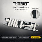2D INK Trittbrett-Skin – Beispiel Segway E3, Standard mit rutschfestem Struktur-Laminat, 49,99 € als Modellzuschnitt. Designvisualisierung; Form je nach Modellauswahl; Scooter nicht enthalten.
