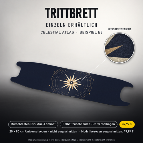 CELESTIAL ATLAS – 39,99 € für 20x80 cm Universalbogen, nicht zugeschnitten; Modellzuschnitt49,99 €