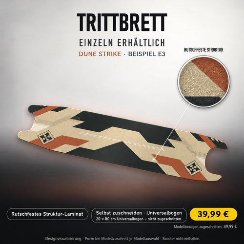 DUNE STRIKE – 39,99 € für 20x80 cm Universalbogen, nicht zugeschnitten; Modellzuschnitt49,99 €