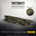 FIELD ARMOR – 39,99 € für 20x80 cm Universalbogen, nicht zugeschnitten; Modellzuschnitt49,99 €