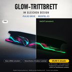 PULSE DRIVE Trittbrett GLOW – 20x80 cm Bogen nicht zugeschnitten, Modellzuschnitt separat
