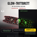 SHADOW ONI Trittbrett GLOW – 20x80 cm Bogen nicht zugeschnitten, Modellzuschnitt separat