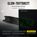 STEALTH Trittbrett GLOW – 20x80 cm Bogen nicht zugeschnitten, Modellzuschnitt separat
