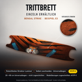 BENGAL STRIKE Trittbrett-Skin – Standard, 20x80 cm Bogen 39,99 €, Modellzuschnitt 49,99 €. Beispiel E3; digitale Darstellung, keine physische Druckprobe; Scooter nicht enthalten.