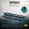 STREET VIBES Trittbrett-Skin – Standard, 20x80 cm Bogen 39,99 €, Modellzuschnitt 49,99 €. Beispiel E3; digitale Darstellung, keine physische Druckprobe; Scooter nicht enthalten.