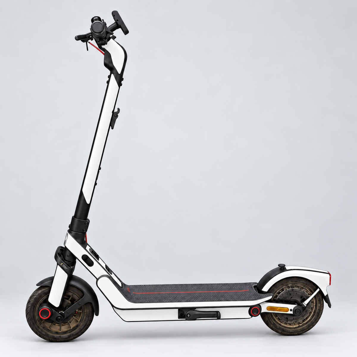 Beklebte Flächen des Skin-Sets für Segway Ninebot E3.