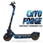 CRYO FORGE – Designvisualisierung am Segway Ninebot E3. Scooter nicht enthalten.