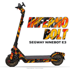 INFERNO BOLT – Designvisualisierung am Segway Ninebot E3. Scooter nicht enthalten.