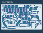 Jelly Bloom für Ninebot E3 – tatsächliche Gestaltung aller 32 Originalteile mit erhaltenen Aussparungen.