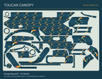 Toucan Canopy – tatsächliche Gestaltung der32Originalteile für Ninebot E3, Aussparungen erhalten.
