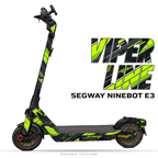 VIPER LINE – Designvisualisierung am Segway Ninebot E3. Scooter nicht enthalten.