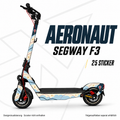 AERONAUT Skin am Segway Ninebot F3 – Designvisualisierung, Felgenaufkleber separat